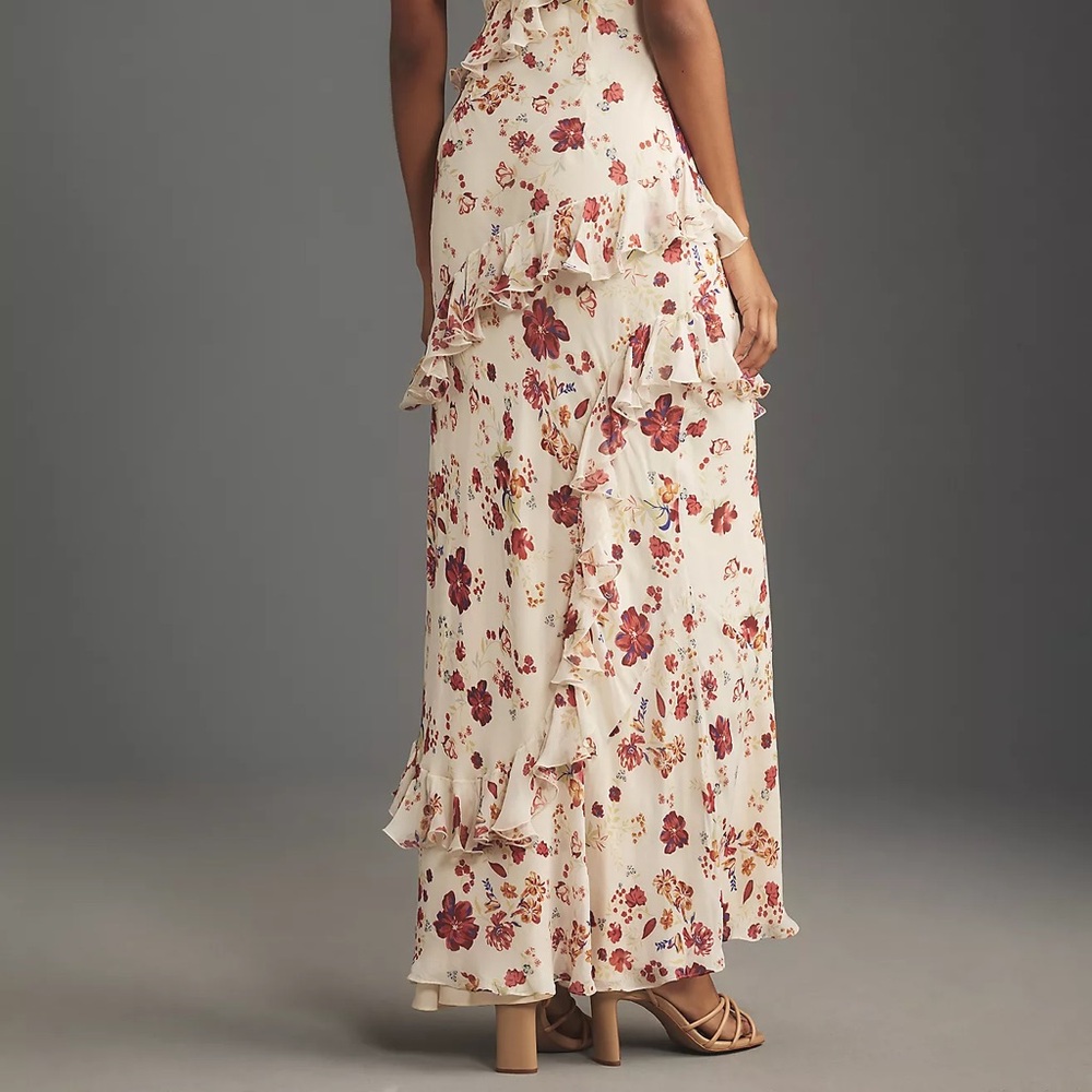 Let Me Be Sleeveless Ruffle Floral Maxi Dress - Picture 14 of 16